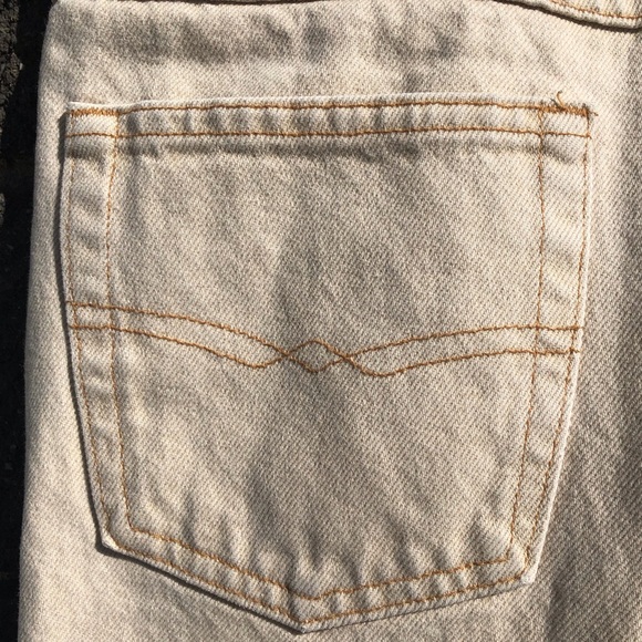 Baggy jeans beige tan NewTime size 32-34 yellow light brown style y2k streetwear - Picture 4 of 11